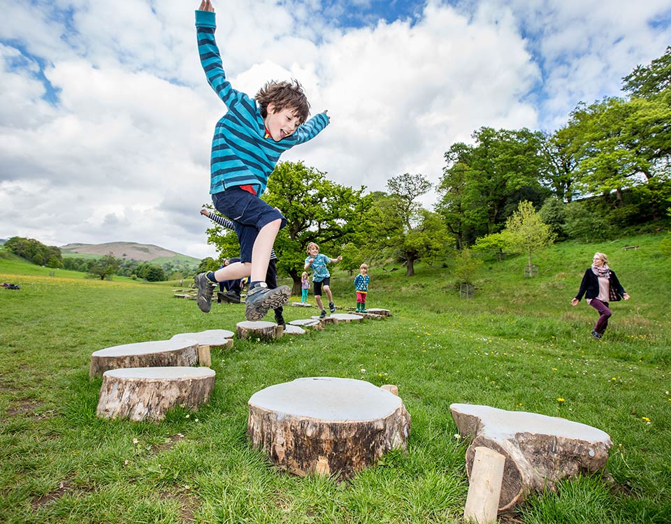 Bolton Abbey Welly Walk jump