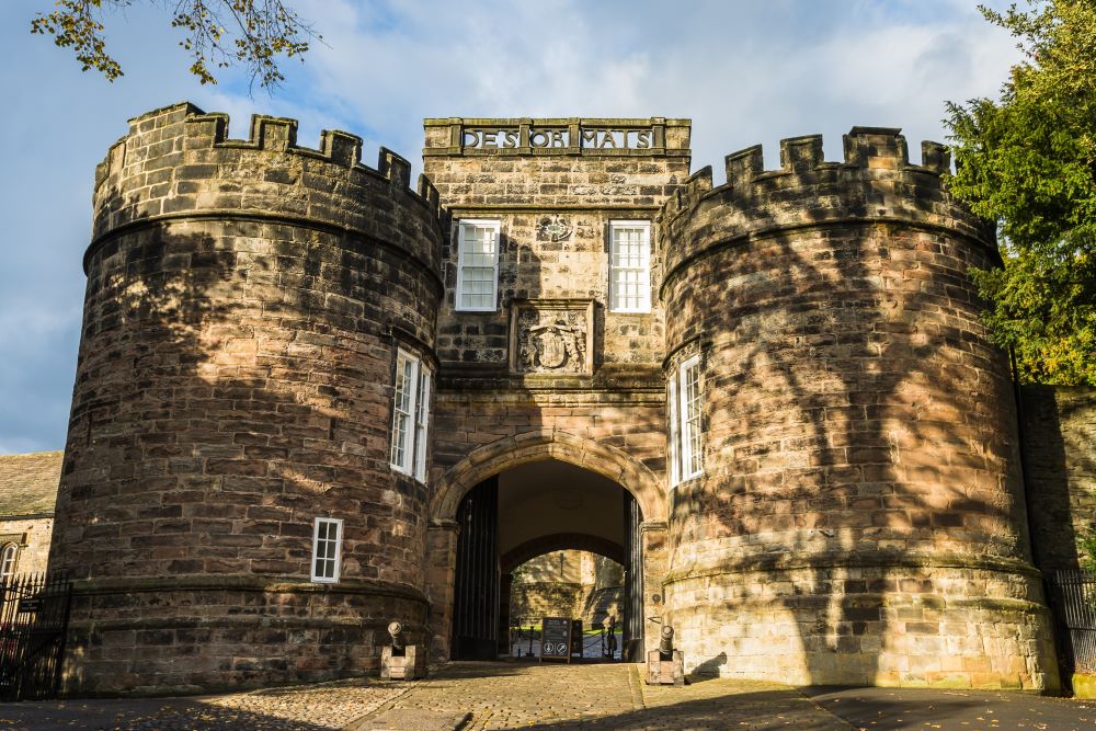 The entrance to Skipton Castle