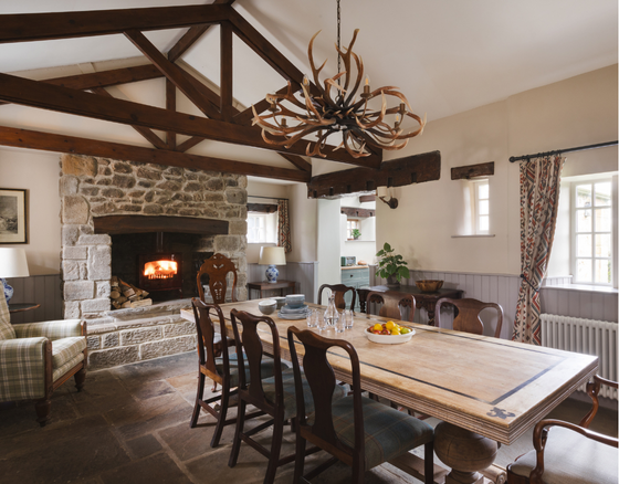 Dining room at Stank House Farm